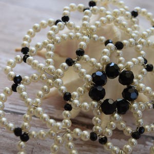 Gorgeous Beaded Kippah - Sparkly Kippah - Unique Beaded Kippah - Fast Ship Kippah - High Holiday Kippah - Jewish Women Kippah.