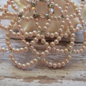 Delicate Pink Kippah - Sparkly Beaded Kippah - Young Lady Kippah - Bat Mitzvah Kippah - Special Judaica Gift - Gift Box Kippah.