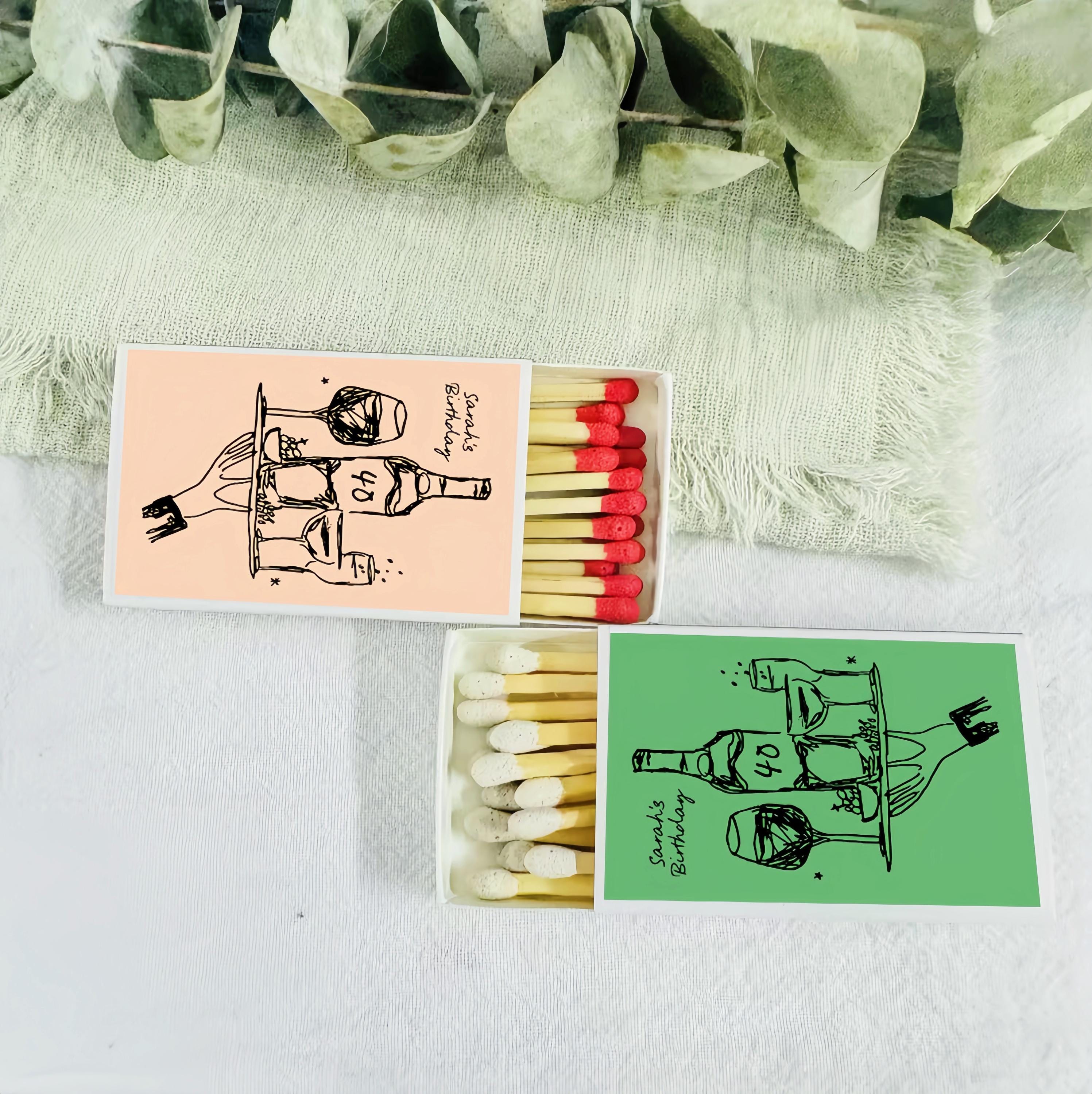 Matchs Box Mat Custom Birthday Match Box, Birthday Matches ,wedding Favors, Custom ...