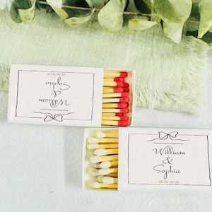 Personalized  Match boxes, Custom Wedding Matchboxes, Wedding Favors, Custom Wedding Matchbook, Custom Matches, Custom Party Favor