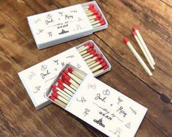 Custom Match box Design,Custom Wedding MatchBoxes,Personalized Wedding Matches,BULK Wedding Matches SET OF 50,Printed Matchbox,Wedding Favor