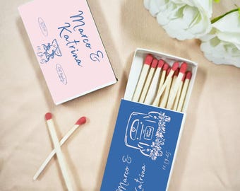 Custom Wedding Matchboxes, Personalized Name Wedding Matches, Custom Matches Wedding Matches, Perfectly Tailored