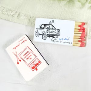 Custom Matchboxes, Personalized Wedding Matchboxes for Guest, Wedding Favors, Bulk Wedding Favors ,  Party Favors, Custom Matchbook Art