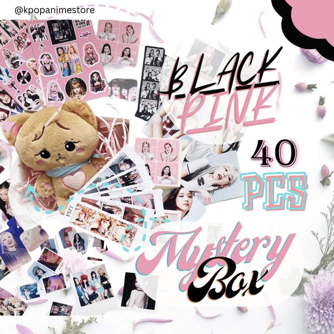 Black Pink Mystery Box With Black Pink Plush Toy - Kpop Gift Box