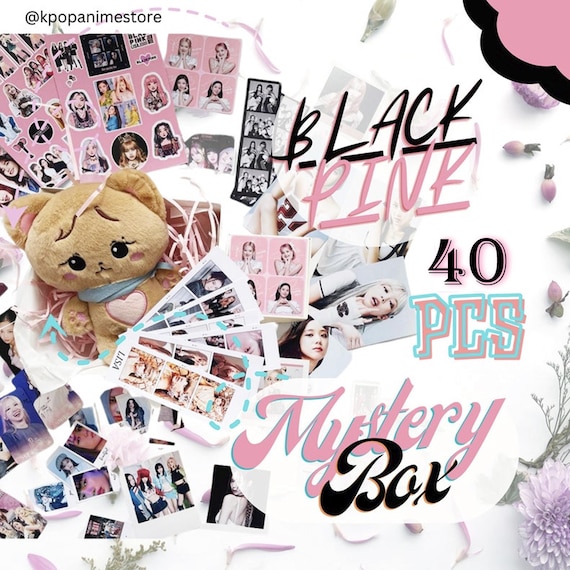 Black Pink Mystery Box With Black Pink Plush Toy - Kpop Gift Box