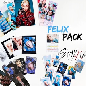 Felix Stray Kids Bias Pack - album Stay Kids Ate Le migliori foto con carte geografiche e poliziotti Felix
