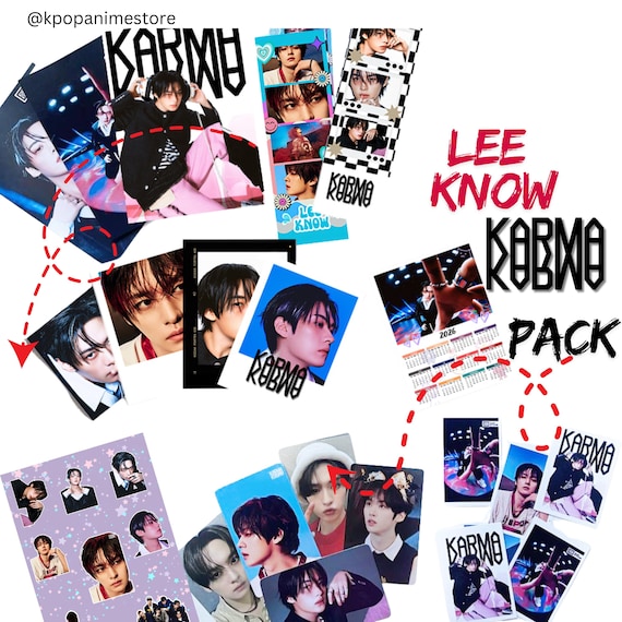 Lee Know Karma Stray Kids Bias Pack: Photocard Set With Lee Know