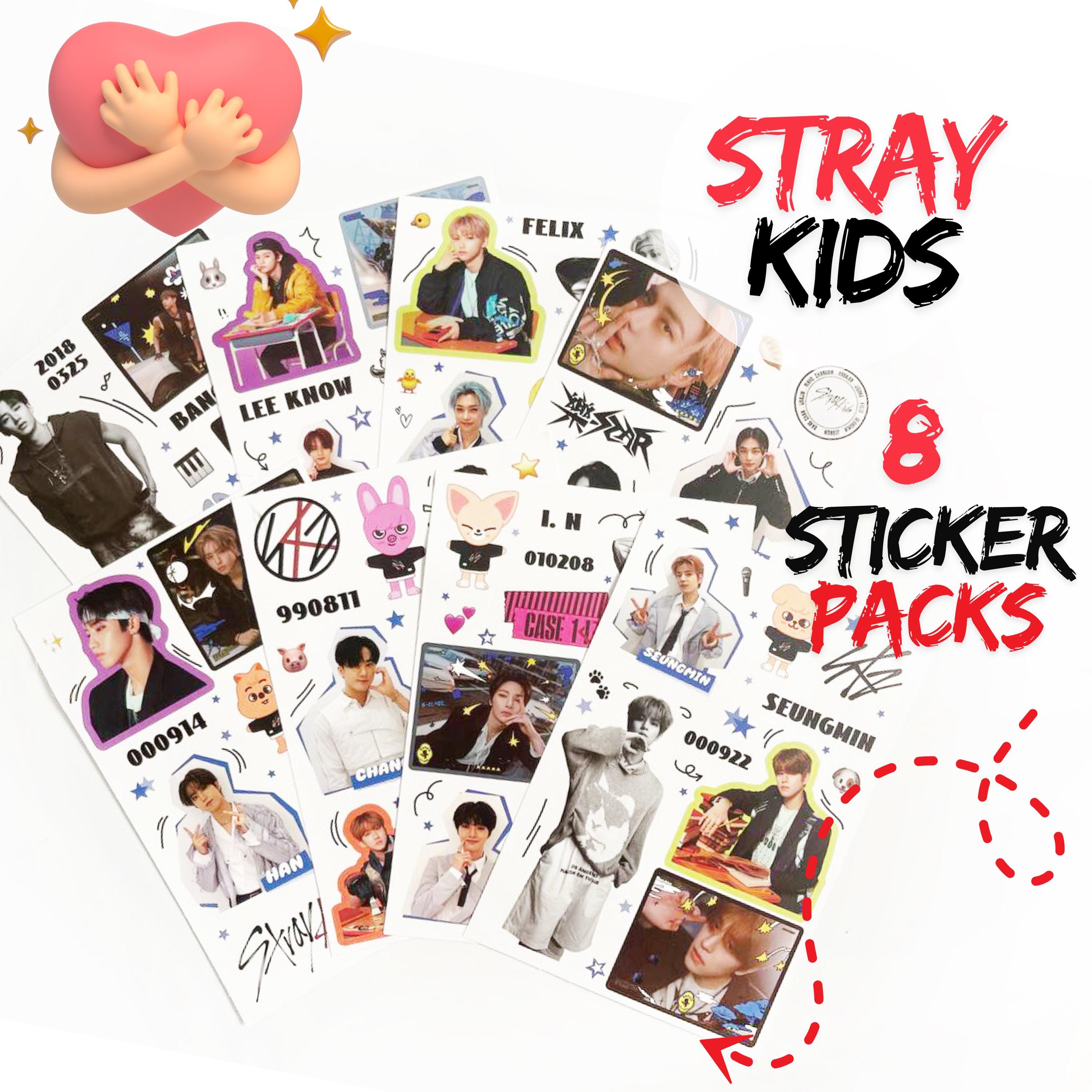 Stray Kids Sticker Pack - 8 Large Stickers - Kpop Stickers - Etsy