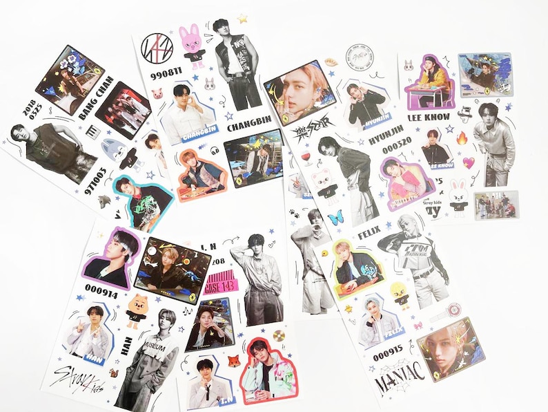 Stray Kids Sticker Pack - 8 Large Stickers - Kpop Stickers - Etsy