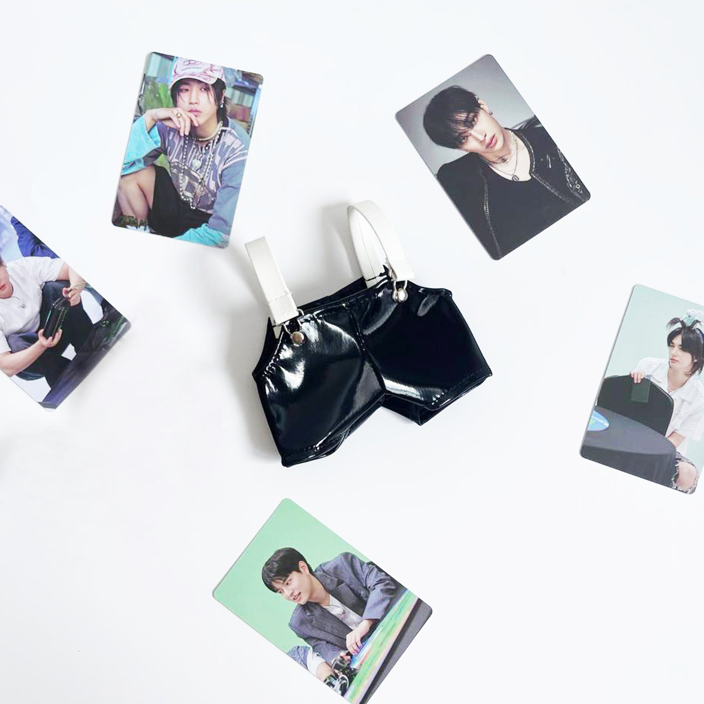 Skzoo Black Overalls Clothes Set: Stray Kids Plush Toy