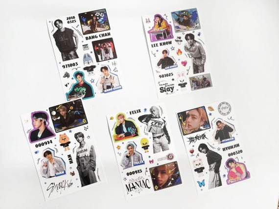 KPOPBP Stray Kids Star Album Merch 110 ID Cards 90 Stickers KPOP