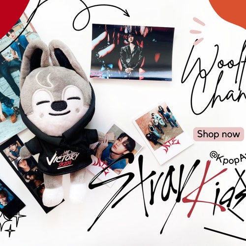 SKZOO Stray Kids Plush Toy - Wolf Chan Kpop Plush, Stray Kids Fun