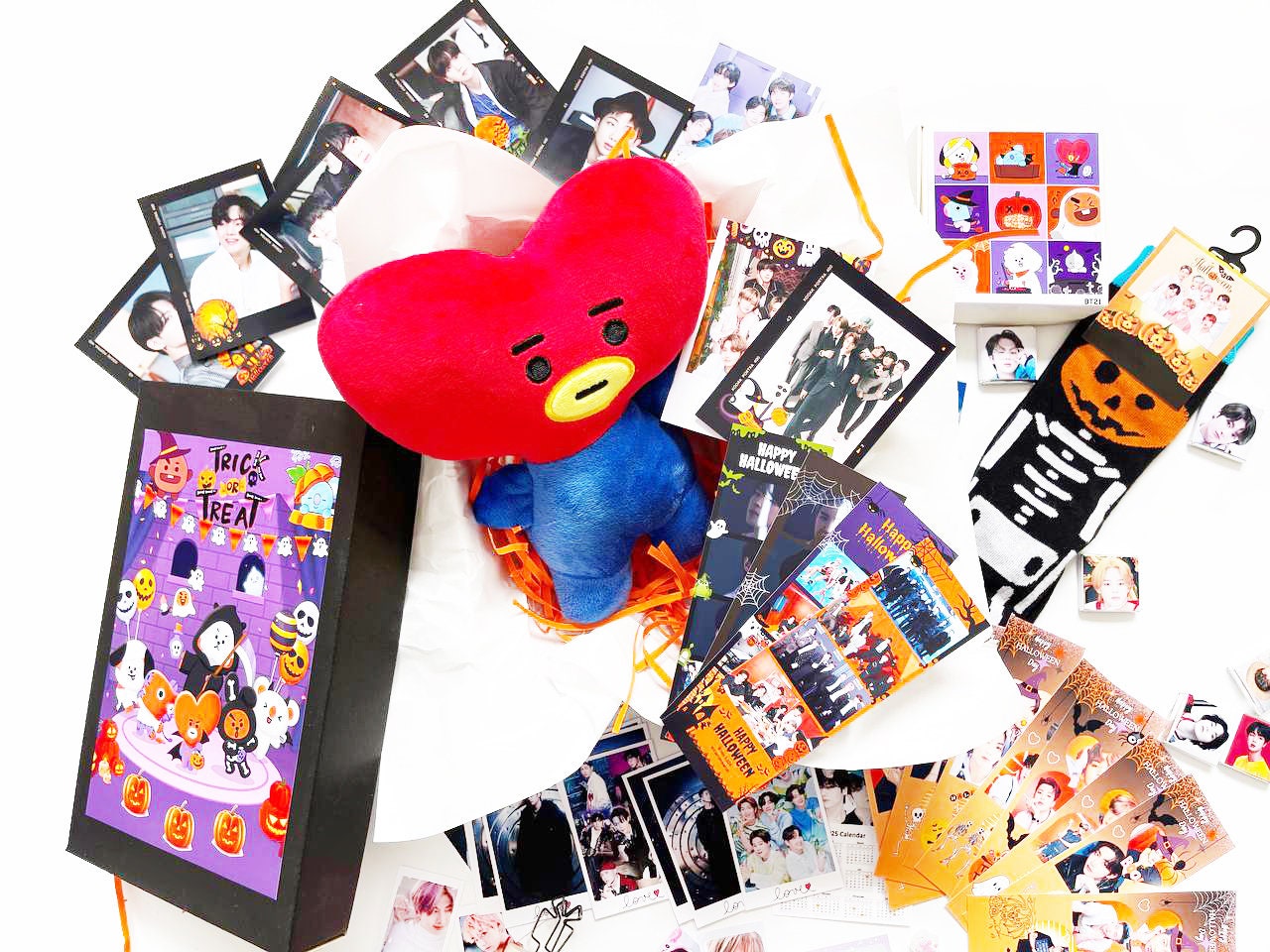 BTS Halloween Mystery Box With a BT21 Plushie : Perfect K-pop Gift