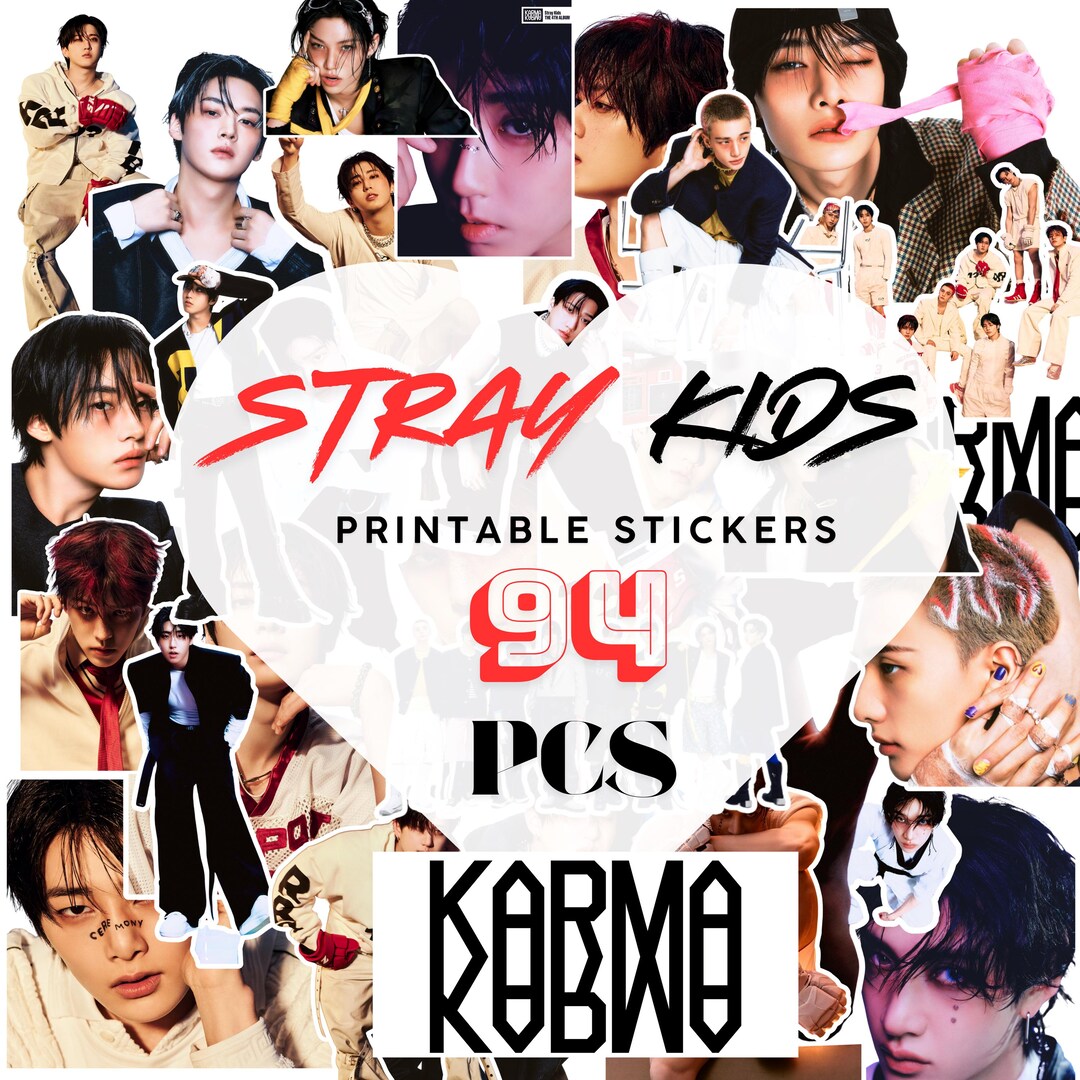 Stray Kids Album KARMA Digital Printable Stickers Kpop Fan Pack - Etsy