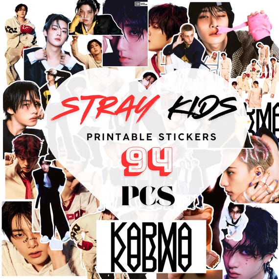 Stray Kids Album KARMA Digital Printable Stickers Kpop Fan Pack