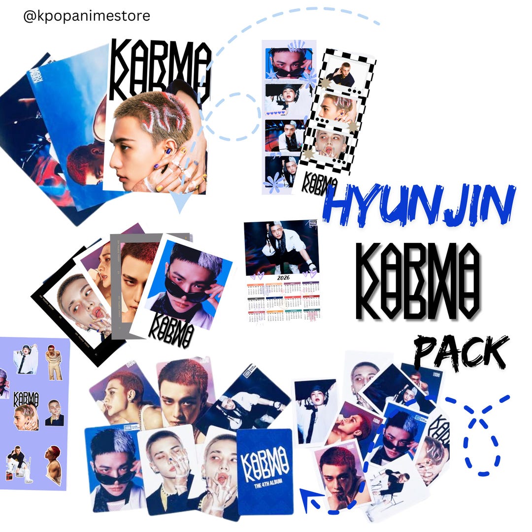 StrayKids スキズ ヒョンジン hyunjin KARMA トレカ Hyunjin Official Photocard Stray Kids Karma Accordion Version