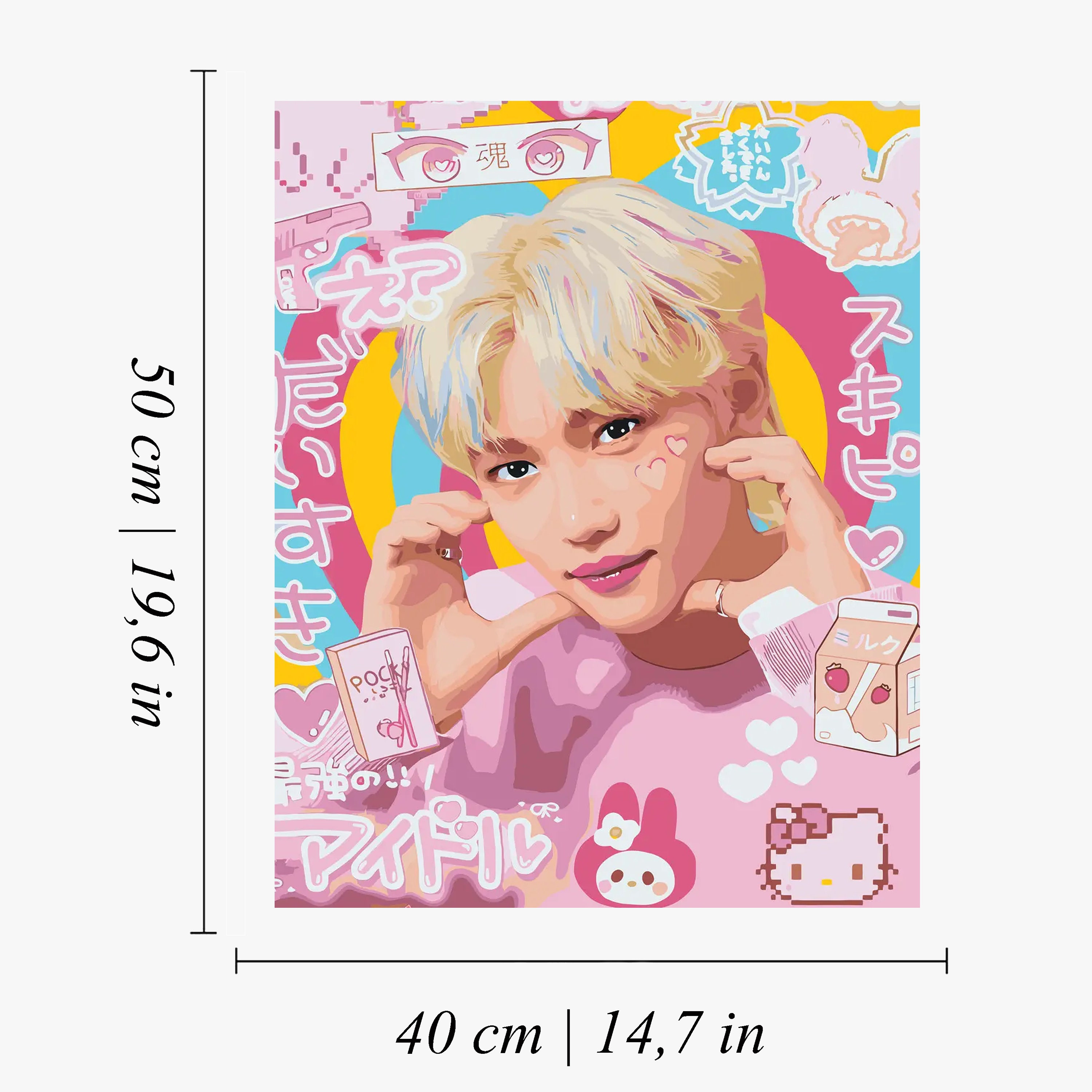 Felix Stray Kids Paint by Numbers Kit: Kpop DIY Craft - Etsy