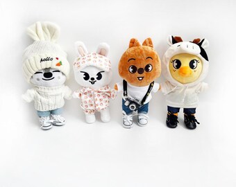 Skzoo Plush Outfit: Jeans, Boots & Camera - Stray Kids Fan Gift - Etsy
