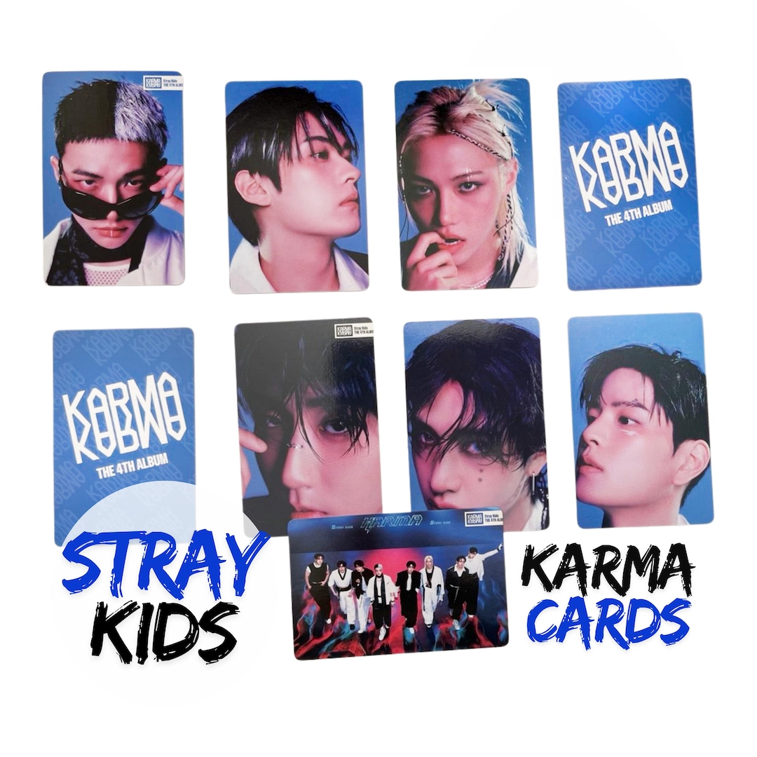 Stray Kids KARMAアルバムフォトカードセット - 両面Kポップフォト