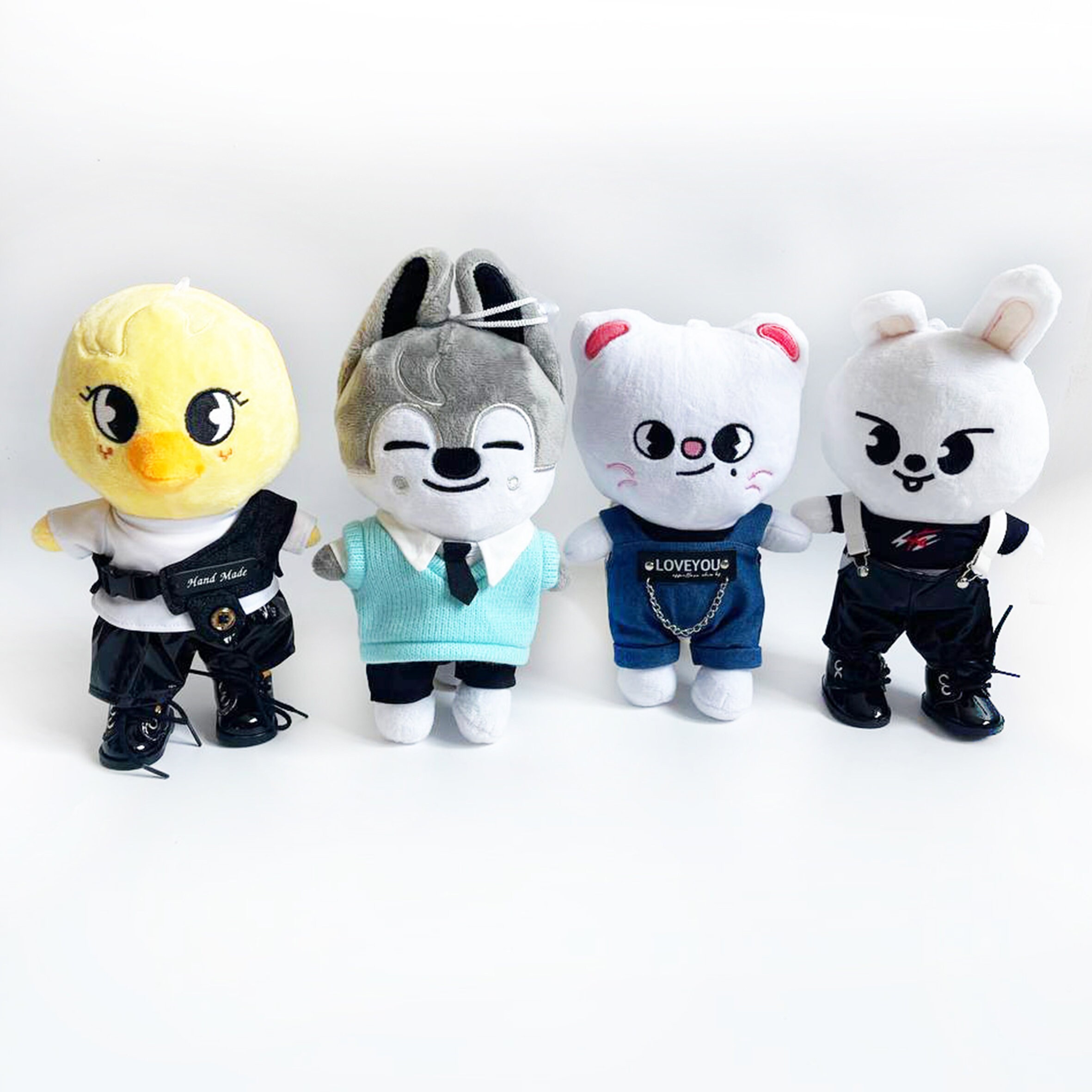 SKzooぬいぐるみ用デニムジャンプスーツ：Stray Kidsファンへのギフト