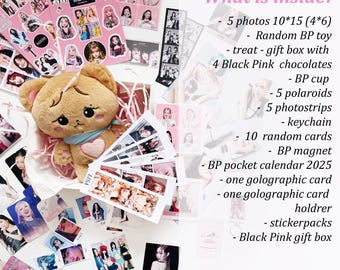 Black Pink Mystery Box With Black Pink Plush Toy - Kpop Gift Box