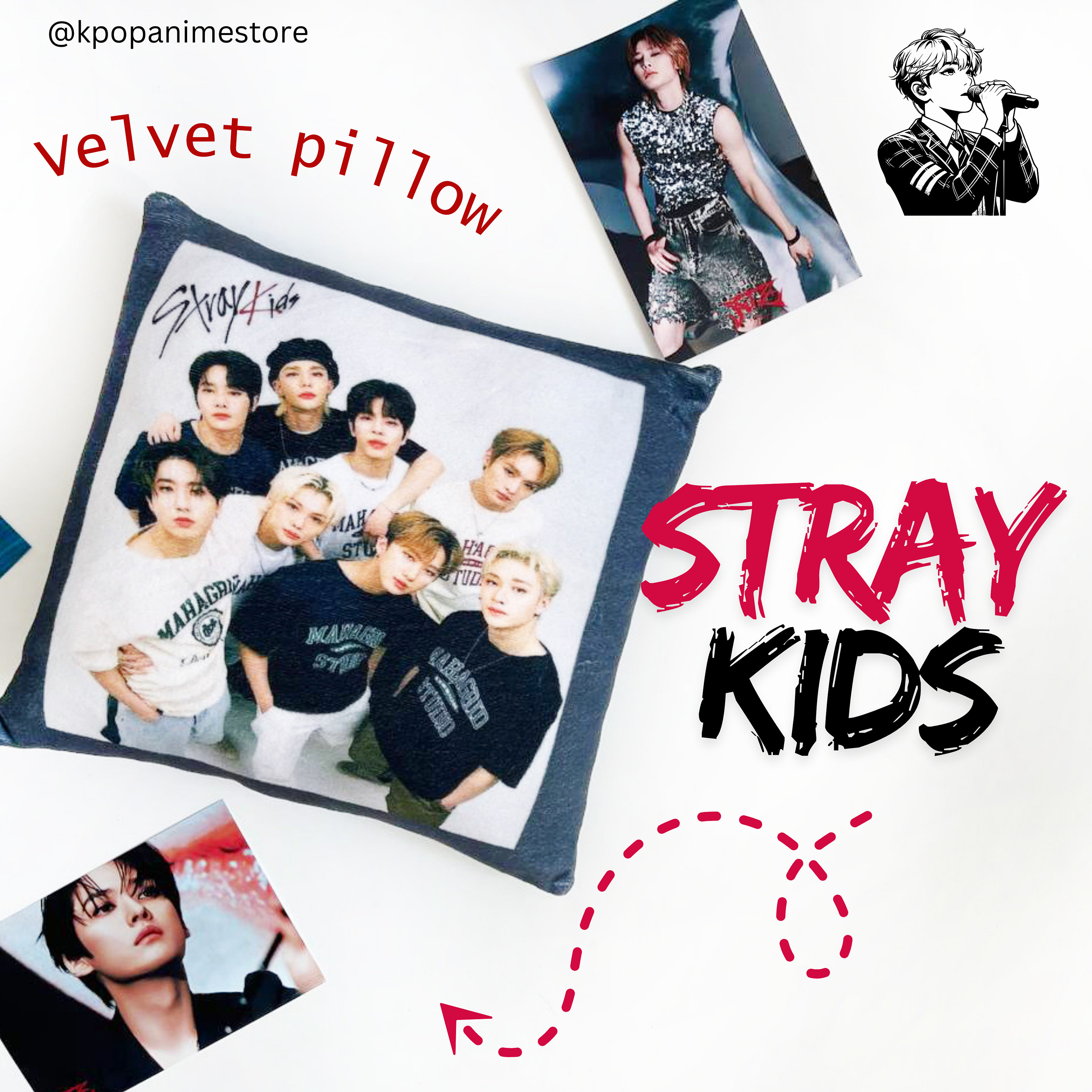 フィリックス　枕カバー　ピリ　スキズ　60✕40cm straykids フィリックス クッションカバー 抱き枕カバー グッズ