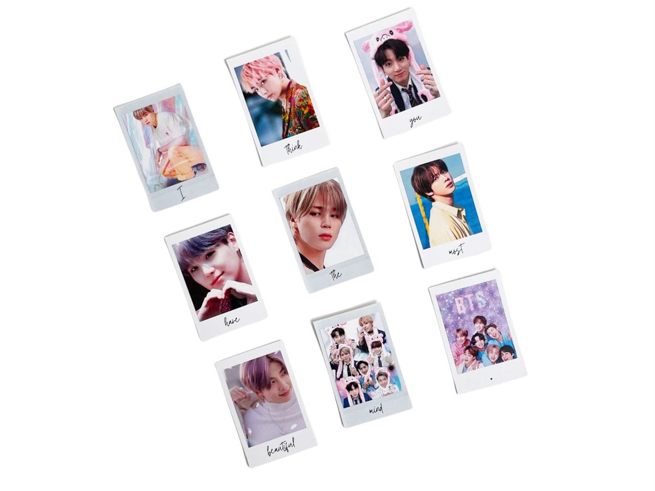 BTS Photocard Pack: Polaroid Set, Stickers & 2025 Calendar - Etsy
