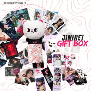 Hyunjin Stray Kids Bias Gift Box with Jiniret SKZOO Toy and Hyunjin phocards