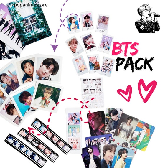BTS Photocard Pack: Polaroid Set, Stickers & 2025 Calendar - Etsy