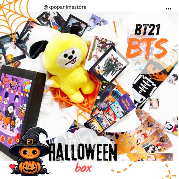 BTS Halloween Mystery Box With a BT21 Plushie : Perfect K-pop Gift