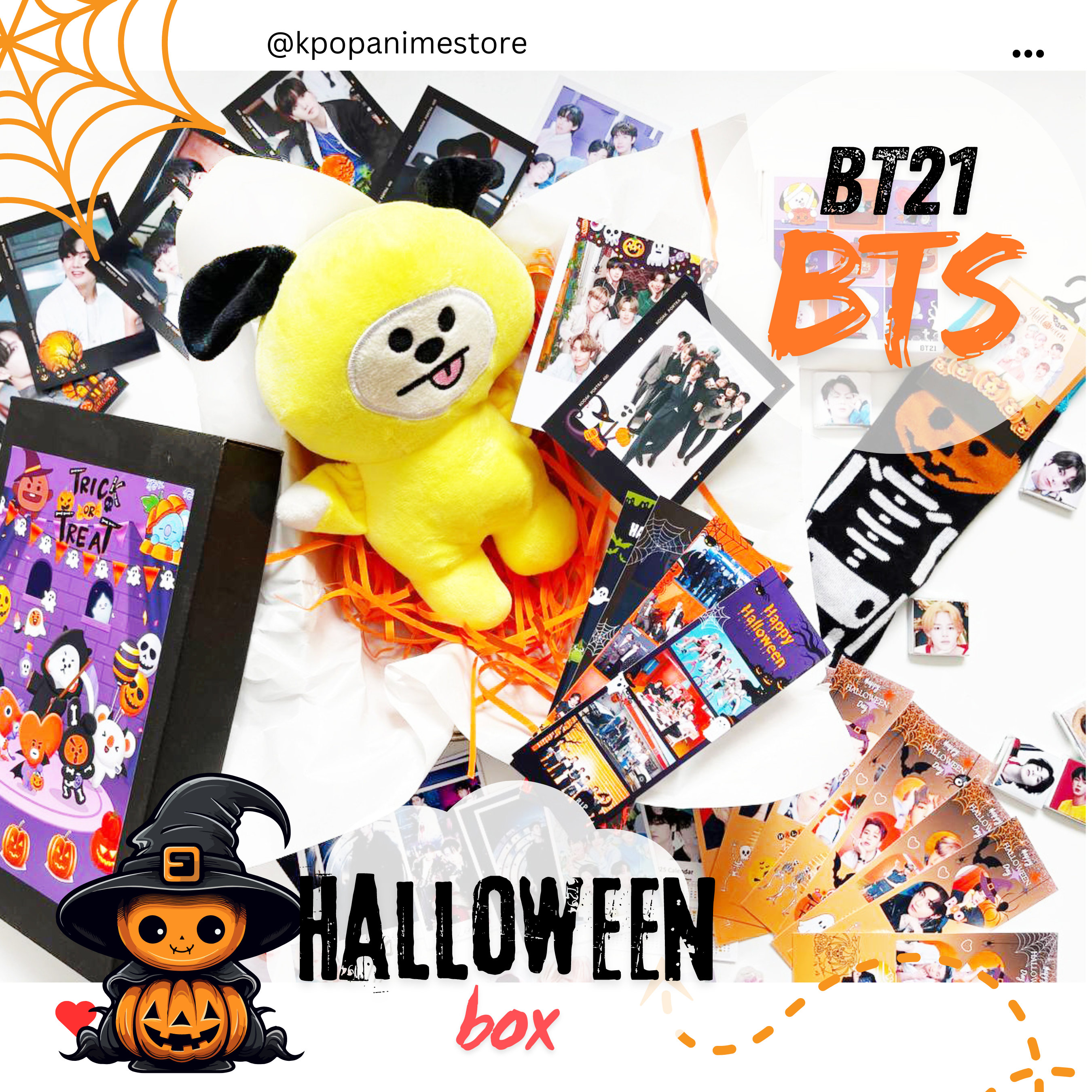 BTS BT21 2018ハロウィン 全種セット BTS Halloween Mystery Box With a BT21 Plushie : Perfect K