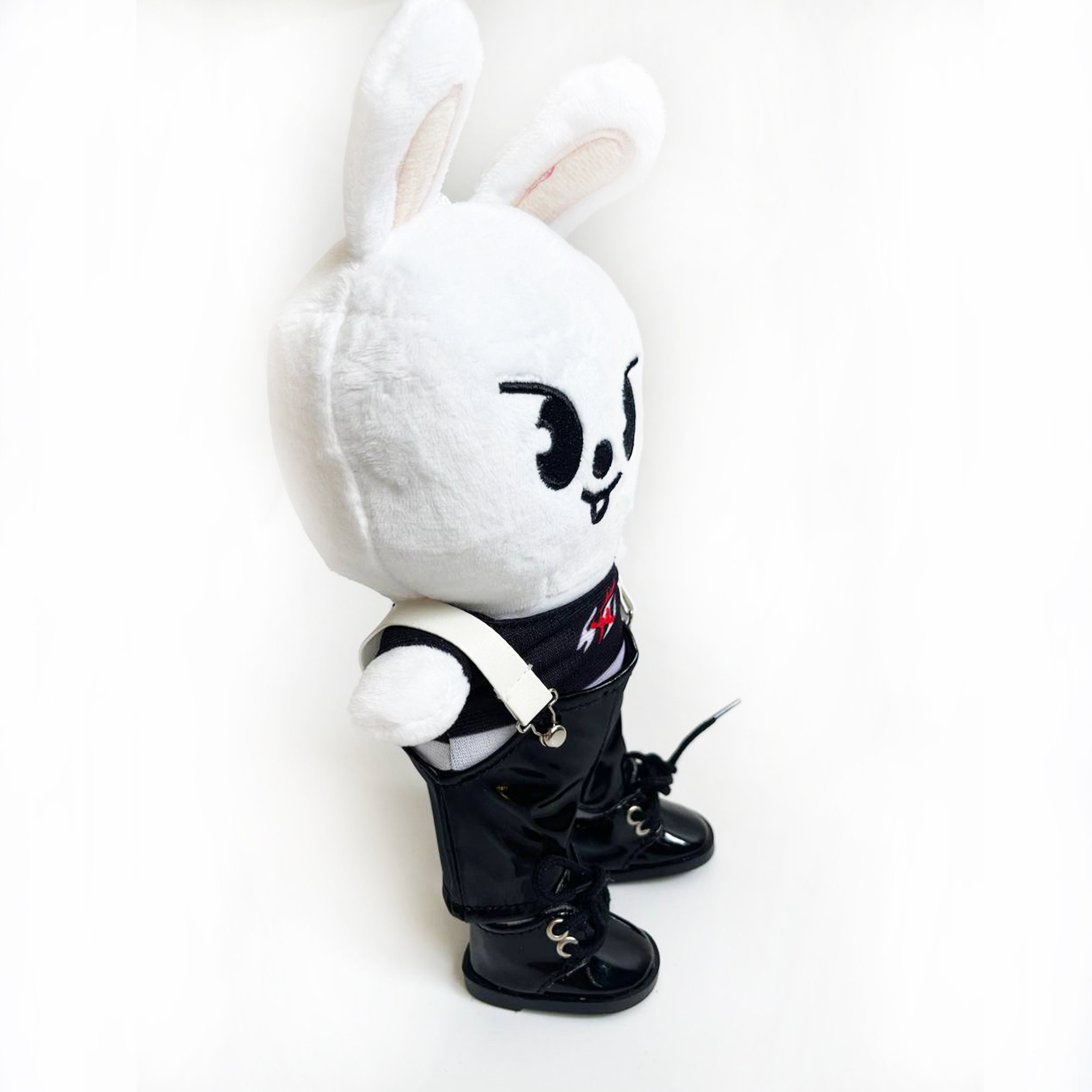 Skzoo Black Overalls Clothes Set: Stray Kids Plush Toy