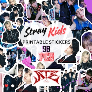 Streunende Kinderalbum ATE - Digitale bedruckbare Aufkleber Kpop Fan Pack