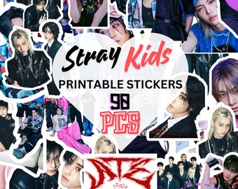 Stray Kids album ATE - Digitalt utskrivbara klistermärken Kpop fanpaket