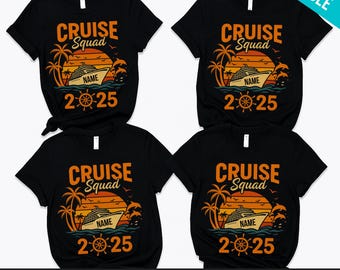 Custom Cruise SVG with Names, Cruise Squad 2025 PNG, Custom Cruise Squad SVG Family Matching, Cruise Crew Svg, Personalized Family Cruise