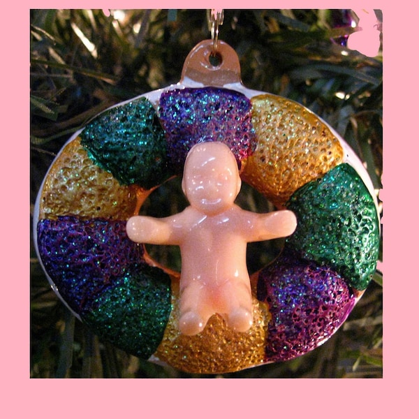 Mardi Gras ornament King Cake Christmas carnival ornaments parade tree home decoration favor gift souvenir party decorations Louisiana