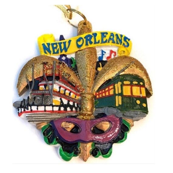 New Orleans Christmas Ornament gift French quarter church Etsy