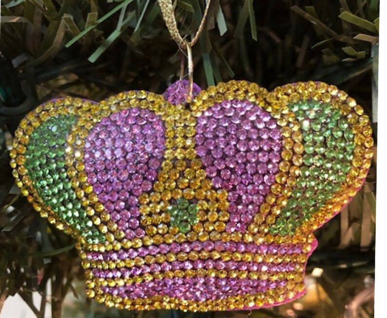 mardi gras crown ornament