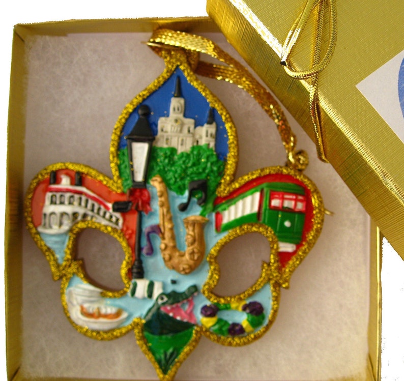 New Orleans Christmas Ornament gift French quarter church Etsy
