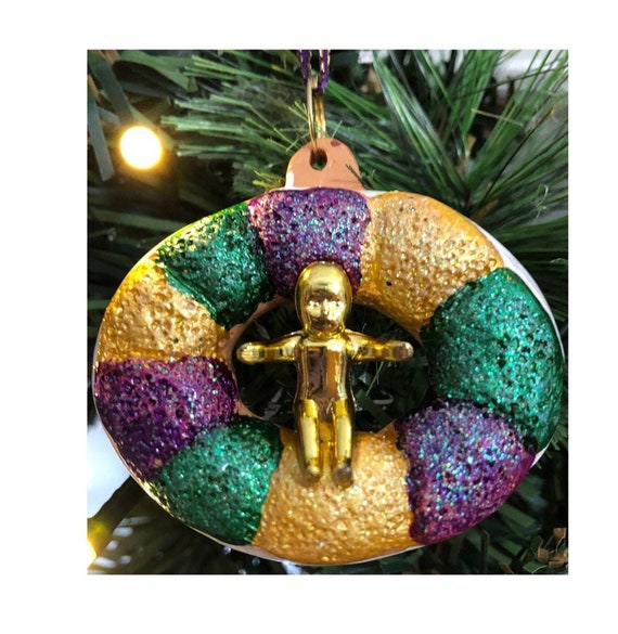 Mardi Gras Tree Carnival Mask Ornament - Best Local Art & Gifts