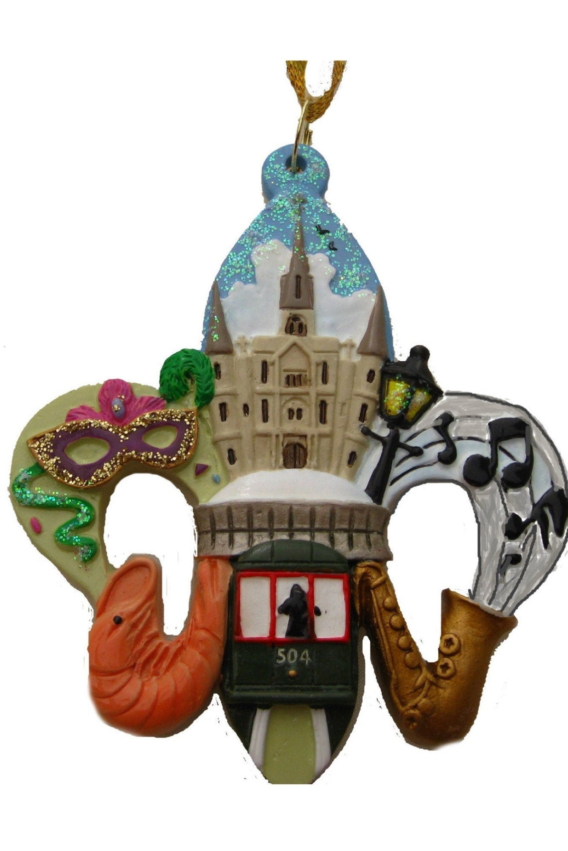 New Orleans Christmas Ornament gift Louisiana Tree Etsy