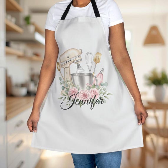 Personalisierte Schürze für Damen – Individuelle Schürze, Küchenschürze, Kochschürze, Chefschürze – Geschenkidee für Köche | Geschenke für Feinschmecker