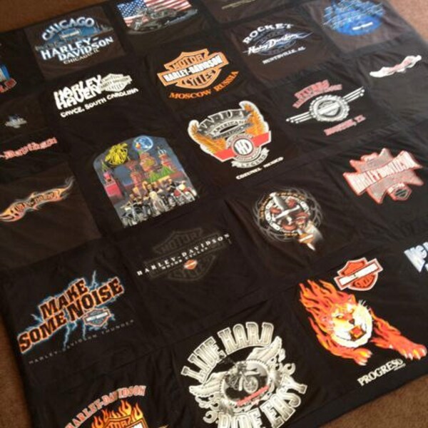 Harley Davidson Blanket Etsy