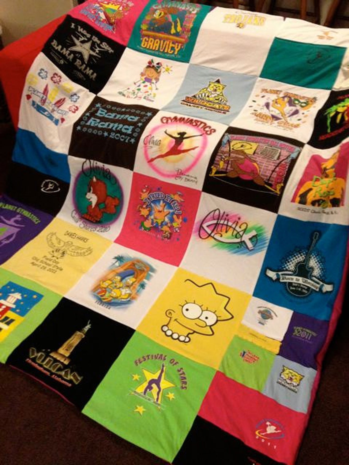 TShirt Memory Blanket Made to Order Custom Unlimited Items Etsy