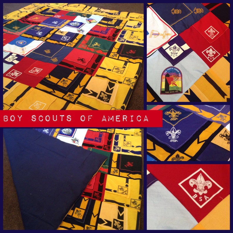 BoyScouts Memory Blanket custom made to oder image 1