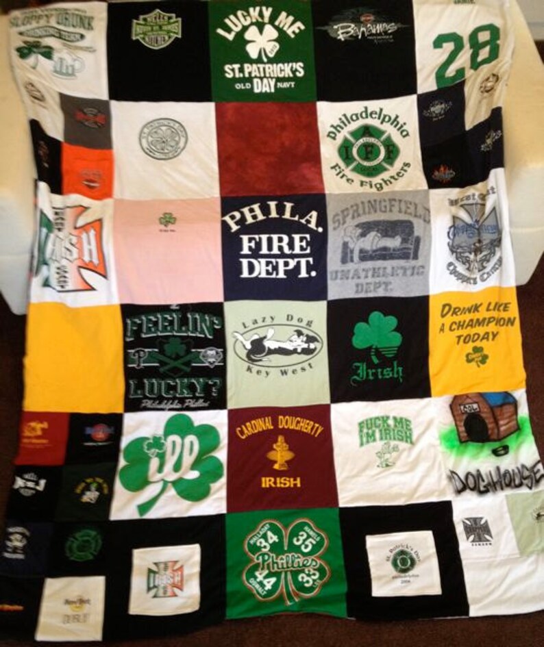 TShirt Memory Blanket Made to Order Custom Unlimited Items Etsy