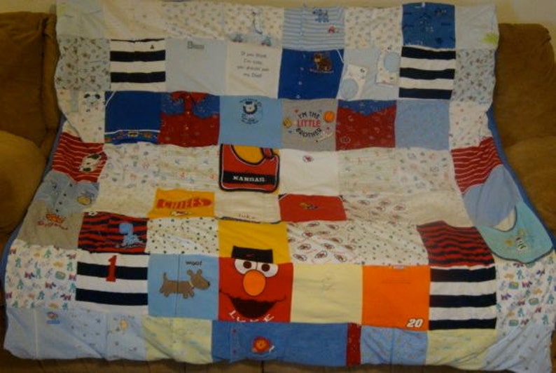 Child's Clothing Memory Blanket T Shirts Onesies Etsy