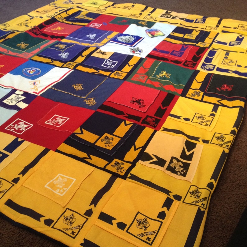 BoyScouts Memory Blanket custom made to oder image 5