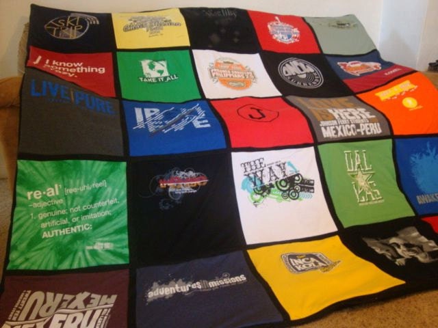 Custom T Shirt Memory Quilt Unlimited Items Size Payments | Etsy