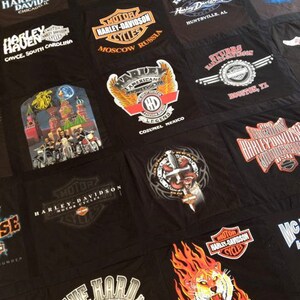 Harley Davidson Themed Memory T Shirt Blanket image 5